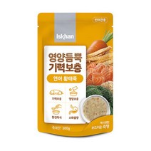[냥냥이멍멍이]이즈칸 기력보충 강아지용 황태죽 3가지 연어 소고기 닭고기 강아지 습식 캔 간식 100g 12개입, 연어 황태죽
