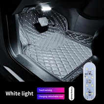 슬레이트지붕 지붕재 양철지붕 8 LED 자동차 장식 조명 터치 라이트 무선 자동차 천장 램프 독서 램프, 05 paste