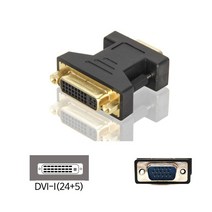PGM*^몰VGA(RGB D-SUB) TO DVI-I(24+5) 케이블 변환 젠더 모니터 모니터선 DVI PC연결 VGA PC^^췤pgm, a^^옵션없슴
