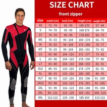 남성용 프렌 잠수복 카약 제트 스키 서핑 스쿠버 다이빙 슈트 수상 스포츠 지퍼 스노클링 3mm, 03 Red Wetsuit_13 2XL