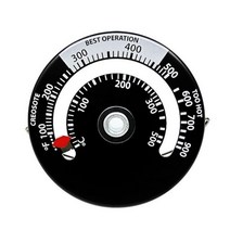 자기 흡착 온도계 나무 스토브 워머 벽난로 가정용 감도 바베큐 오븐 화목 난로, Thermometer x1