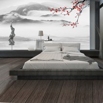 어울 AK 2038 매화산수화, 합지벽지(코팅)