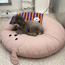 펫니멀리즘 강아지 방석 대형 직경 90cm 쿠션 3색, 핑크