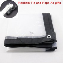 비닐텐트 등산용 용품 감성 0.12mm 짙어지면서 PE 검정/흰색 가장자리 방수 정원 발코니 텐트 타포린 투명 애완 동물 집 커버, 1.5x3, black edge