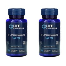 라이프익스텐션 D L Phenylalanine 500mg 페닐알라닌 100정 X2