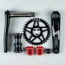 호환 ZRACE BLADE 1x10 단 크랭크셋 이글 투스. MTB XC TR AM 175mm.32T 34T 36T.B8 73 체인셋, 01 170mm_03 36T_01 BSA