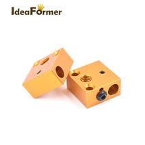 IdeaFormer 5/10PCS 3D 프린터 부품 가열 블록 MK8 MK10 CR10 V5 V6 화산 인쇄 헤드 압출기 J-헤드 알루미늄, [02] 10PCS, [08] CR10