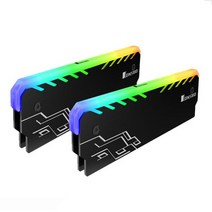램쿨러 2pcs jonsbo nc-1 ram 방열판 rgb 3pin4pin 메모리 냉각, 1-진한 파랑