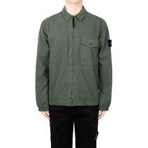 [스톤아일랜드] 21FW 그린 와펜 오버 셔츠 집업 자켓 751510704 V0055