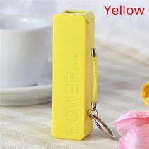 가전제품 전자기기 보조베터리 키 체인 USB 휴대용 2600mAh 외부 케이스 팩 상자 18650 배터리 충전기 없음, [06] as pic