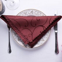 냅킨 퀄리티 자카드 입천 꽃을 꺾다 호텔 서양 요리 식당 웨딩 유러피안 찬합매트 바 잔을 닦다 주문제작 2066176779, 브라운