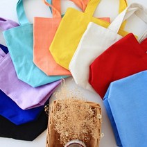 PG 토드백 비비드 무지 순면 토드백 에코백 캔버스백 DIY