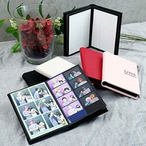 인생네컷 앨범 포토북 보관 초음파 접착식 커플 사진첩 16p 32장 부착, 6.화이트