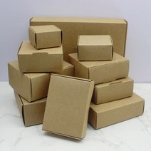 크라프트박스5Pcs 스퀘어 화이트/크래프트/블랙 포장 상자 웨딩 파티 부탁 용품 수제 비누 초콜릿 비행기, 01 kraft_04 7.5x7.5x3cm