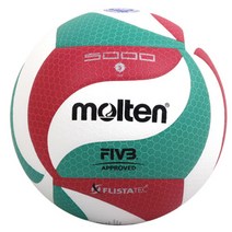 몰텐 배구공 V5M5000 5호 국제 배구 연맹 공인구 정품, 흰색, 단품없음
