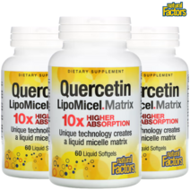 [60정 120정 선택가능] 네추럴팩터스 퀘르세틴 리포미셀 매트릭스 액상 소프트젤 60정 120정 (중 택일 ), 60정 - 3개