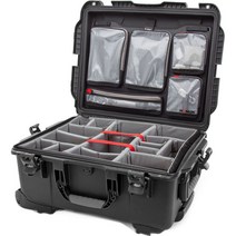 Nanuk 955 Hard Wheeled Case with Divider Set & Lid Organizer (Black) 114466