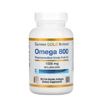 CGN 캘리포니아골드뉴트리션 오메가800 1000mg 90정 피쉬오일 트리글리세리드 EPA DHA 오메가3 알티지오메가3 에이코사펜타엔산 도코사헥사엔산, 1개
