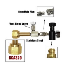 스토브 리필 어댑터 SodaStream 소다 클럽 탱크 실린더 CO2 스테이션 호스 On/Off 및 W21.8-14 G3/4 CGA320 커넥터, [04] CGA320 simple