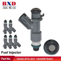 146pcs 연료 인젝터 노즐 16450-r70-a01 16450r70a01 혼다 어코드 acura 3.5l 3.7l mdx rsx tl tsx 6cyl v6 2008-2012, 16450-r70-a01(6개)