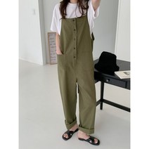 오버핏 린넨100% 점프수트 멜빵바지 빅사이즈 뷔스티에바지 시원 77사이즈
