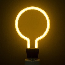 LED 캔들 원형 숏타입 2.5W E26 벤딩램프 에디슨 디자인램프 노출형 인테리어 전구 58109