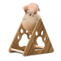 고양이 원목 캣타워Pet Cat Scratcher Ball Wooden Wear-Resistant Sisal Toys Climbing Tower Frame Inter, 01 A