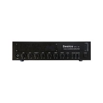 스위코 MPA-120 3채널 120W 전관방송용 PA앰프 음향기기 차임 사이렌 하이로우 임피던스 프리앰프