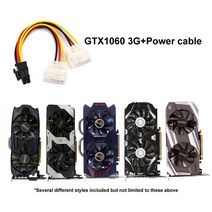 그래픽카드 CPUGPU 6 핀 8 전원 케이블 GTX760 GTX950 비디오 카드 컴퓨터 부품 DIY PC 하드웨어 보증 포, 02 GTX950 2G and Cable