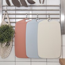 루드 인덱스 걸이형 논슬립 도마 세트, 1세트, 도마 3p + 거치대
