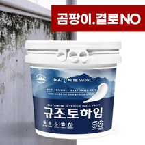 규조토하임 페인트타입 5Kg (색상선택) 곰팡이 결로방지페인트 벽지 친환경 천연 단열 베란다, 02.크림화이트(하단 색상표참조)