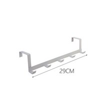 5 후크 오버-더-도어 후크 홀더 금속 교수형 랙 천공 된 옷걸이 옷 수건 신발 모자 모자, 1 pc