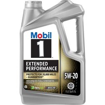 Mobil 1 모빌원 엔진오일 5W-20 (4.73L) Extended Performance Full Synthetic Motor Oil, 5 Quart(4.73L), Motor Oil 5W-20, 1개