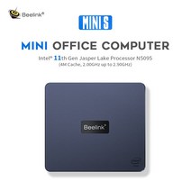 소형PC 미니PC 산업용미니PC Beelink-미니 S 윈도우즈 11 미니 PC 인텔 셀러론 N5095 8GB SSD 데스크탑 게, 02 AU, 05 16GB 256GB