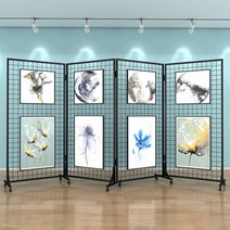 작품 전시대 접이식 그리드 전시회 아트 디스플레이 세트, A.1m너비x1.2m높이(세트3개)