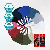 [국산마스크] 발열/향균 99% 효성 에어로히트 에어로실버 3D 입체 마스크 발열 보온 패션마스크, 발열향균 (아쿠아)_L
