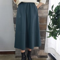 상상그이상 여성용 밑절개 롱스커트 허리밴딩 고급스런 소재 앞주름 플레어 편리한 주머니 코디하기 쉬운 시크한 고급원단 여성스러운 스커트 격식있는 코디추천