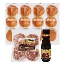 정통수제버거만들기 12인분 세트 (브리오슈번+소고기패티+소스)