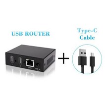무선라우터 KuWFi USB 스위치 라우터 공급 네트워크 휴대 전화 라이브 방송 게임 스트리밍 고속 RJ45 케이블 충전 중, Black-A
