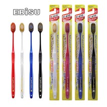 일본 Ebisu 에비스 프리미엄 칫솔 8종류 3개세트 잇몸 케어 광폭 어금니 부드러운 칫솔, 82호 보통모 3개, 3개
