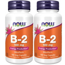 나우푸드 B-2 100mg 리보플라빈 캡슐, 100개입, 2개, 100정