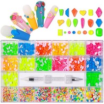 네일 2500pcs 네일 아트 라인 석 키트 박스 21 그리드 혼합 크기 세트 1pc 픽업 펜 유리 크리스탈 장식 3D, 10 Neno 2500pcs