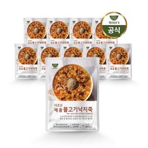 죽이야기 더조은죽 매콤불고기낙지죽 350g X 10팩, 단품