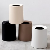뉴몰 인테리어휴지통 미니휴지통 10리터 쓰레기통, 브라운
