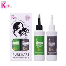 퓨어케어 젤라틴펌 펌제 미용실 파마약 남자파마 할머니파마 어린이펌 셀프파마 셀프펌 s컬 c컬, 1set, 120ml