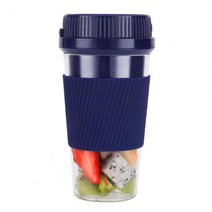 믹서텀블러 텀블러 미니 쉐이크 믹서기 300ML 미니 전기 Juicer 기계 스무디 블렌더 휴대용 자동차 컵 믹서, 01 파란