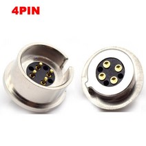 콘넥터 접속자 전선연결단자 dc커넥터 10mm 초박형 DC 자석 포고 핀 커넥터 고전류 LED 강력한 마그네티, 05 4pin