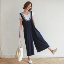 KVY346507와이트점프슈트/통바지/통멜빵바지 F1126/상큼 발랄 브이숍 buyus