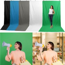 크로마키스크린 폴리 배경천 방송 촬영 배경지, (블루), (2m*4m), 1개