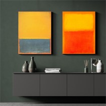 마크로스코 명화 인테리어 그림 액자 No13~24 캔버스 3호, 19번／3호19x27cm(캔버스액자옆면흰색)